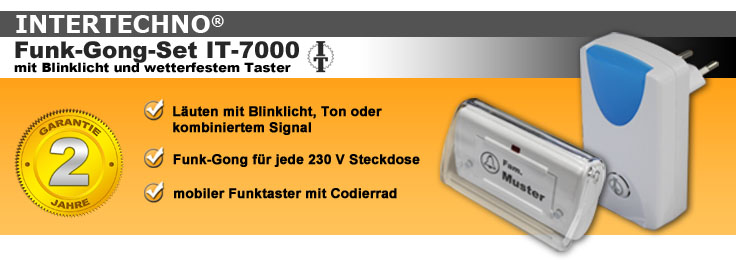 INTERTECHNO Funk-Gong-Set IT-7000