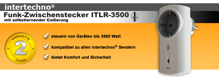 intertechno Funk-Zwischenstecker ITLR-3500
