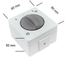 Knebeltaster Improjal Schalter IP44 Grau Technische Daten