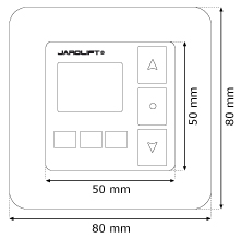 Funkwandsender Timer 4-Kanal TDRCT 04W Technische Daten Ma&szlig;e