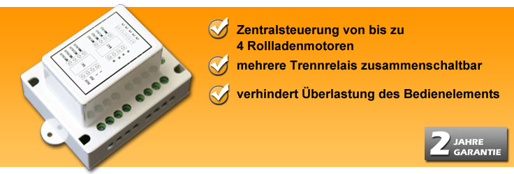 Relai 4 Fach Jarolift Trennrelais Typ TDR4C