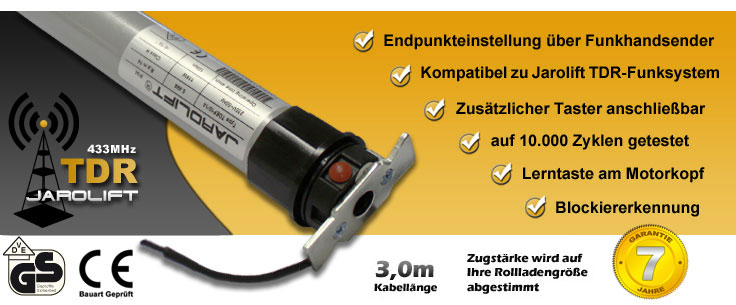 Jarolift Funkrohrmotor TDEF