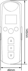 TDRC 16-Kanal Jarolift Handsender Ma&szlig;e
