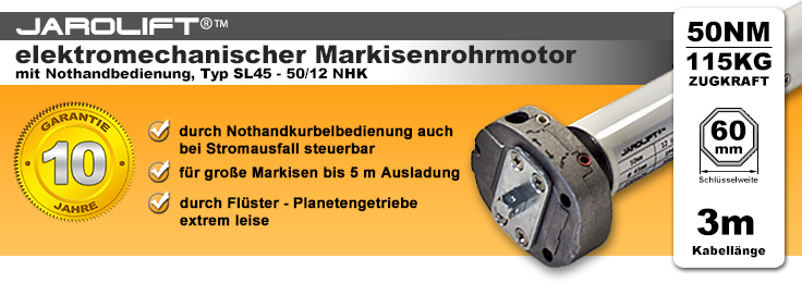 JAROLIFT®™ elektromechanischer Rohrmotor