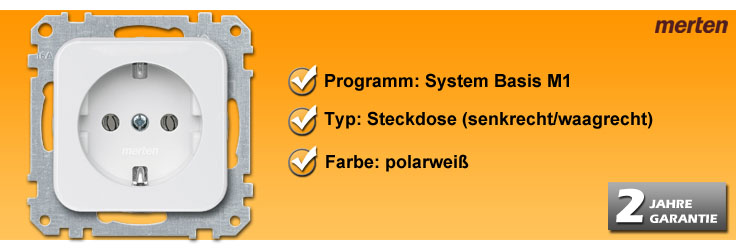Steckdose Merten Programm Basis M1 (234419)