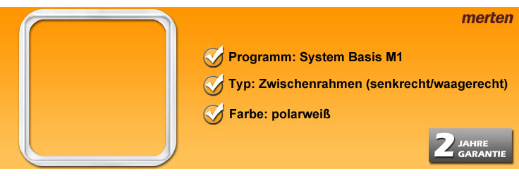 Zwischenrahmen Merten Rahmenprogramm System Basis M1 (517119)