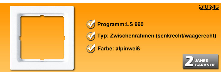 Zwischenrahmen Jung LS 990 (LS 961 ZWW)