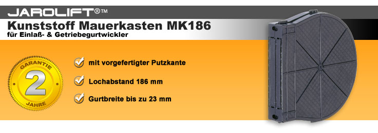 JAROLIFT®™ Kunststoff Mauerkasten Lochabstand 186 mm