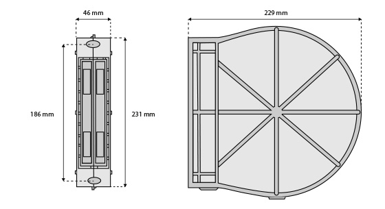 JAROLIFT®™ Kunststoff Mauerkasten MK186