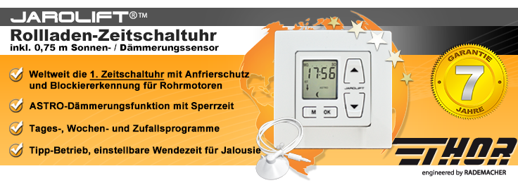 Rollladen-Zeitschaltuhr Jarolift Thor - Made in Germany