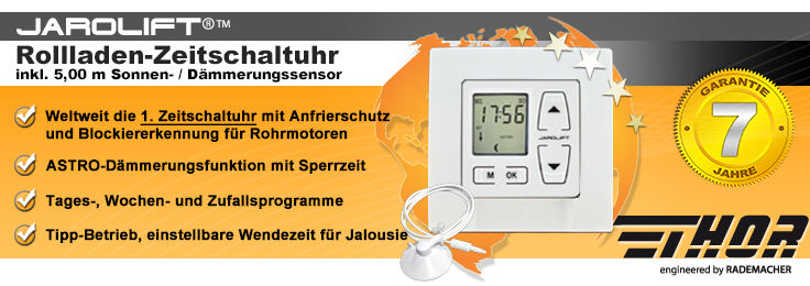 Rollladen-Zeitschaltuhr Jarolift Thor - Made in Germany