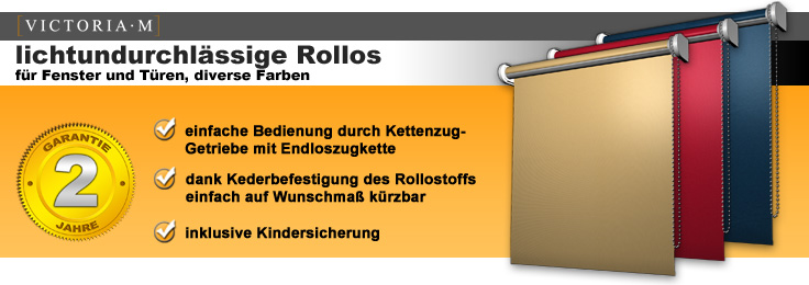 VICTORIA&nbsp;M Rollos, lichtundurchl&auml;ssig