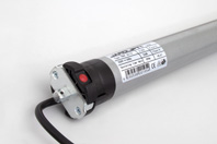 JAROLIFT Elektronischer Funk-Rollladenmotor Typ TDEF - Ansicht des Motorkopfs