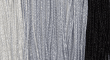 Fadenvorhang weiss-silber-schwarz