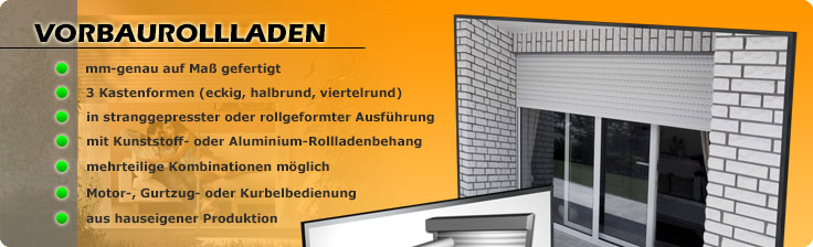 Maßgefertigte Heroal Aluminium Vorbaurolladen mit Motor - Made in Germany