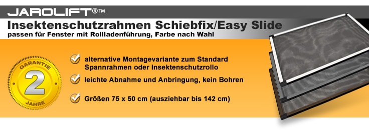 Alu Fliegengitter Rahmen / Moskitonetz Schieberahmen für Fenster mit