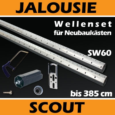 Jarolift Rolladen Wellen Sets für Neubau Rolladenkästen  