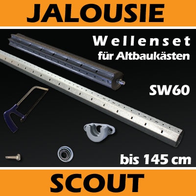 Jarolift Rolladen Wellen Sets für Altbau Rolladenkästen  